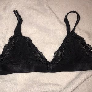 Black lace bralette